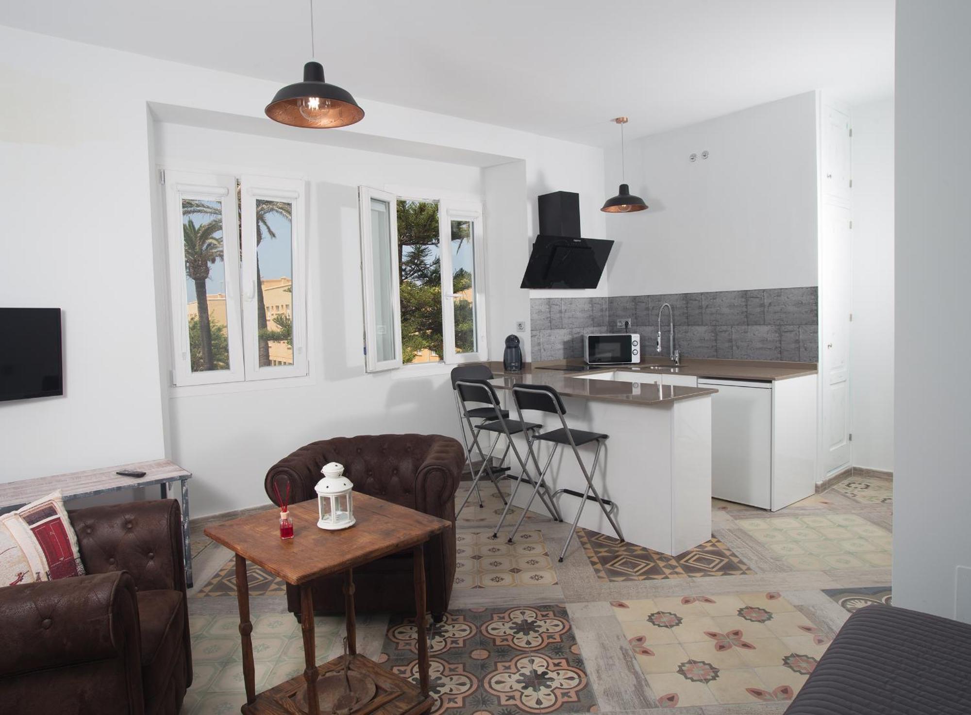 タリファPuerta La Marアパートメント 部屋 写真